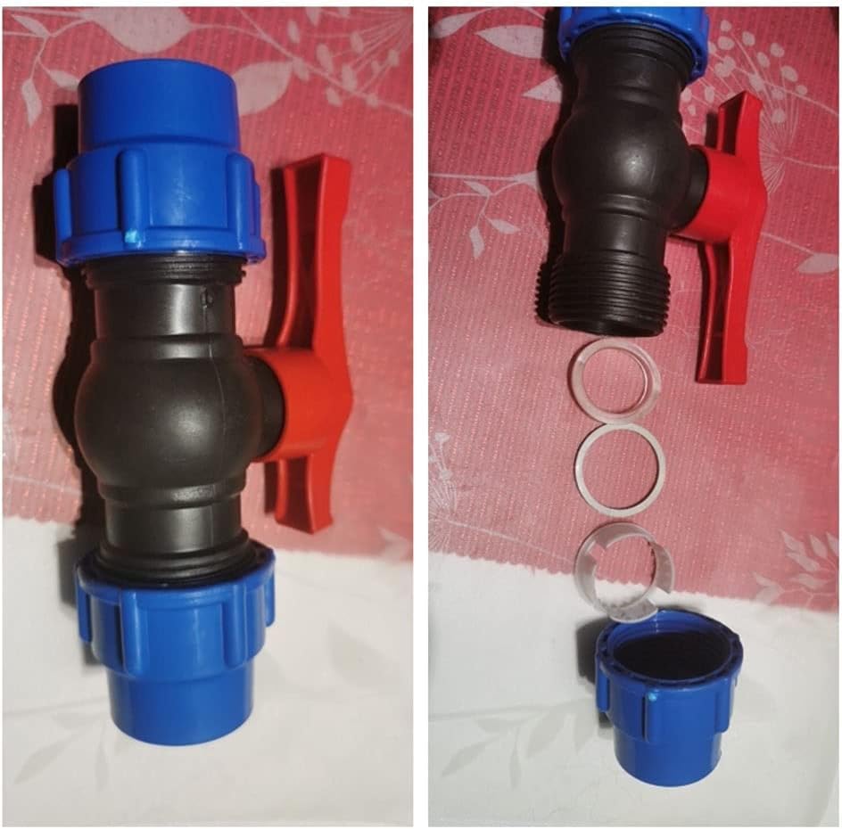 Amazon.co.jp: ダブルユニオンボールバルブ、3方切替弁、 20/25/32/40